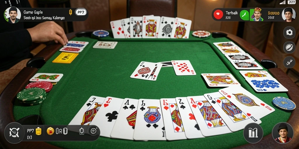 Gameplay seru Gaple dengan tampilan menarik dan interaksi sosial.